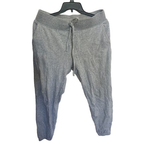 True Religion Jogger Sweatpants Men's M Gray Fleece Logo Graphic Elastic Waist - Picture 3 of 7